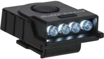 BLACK HAT CLIP WHITE LED LIGHT